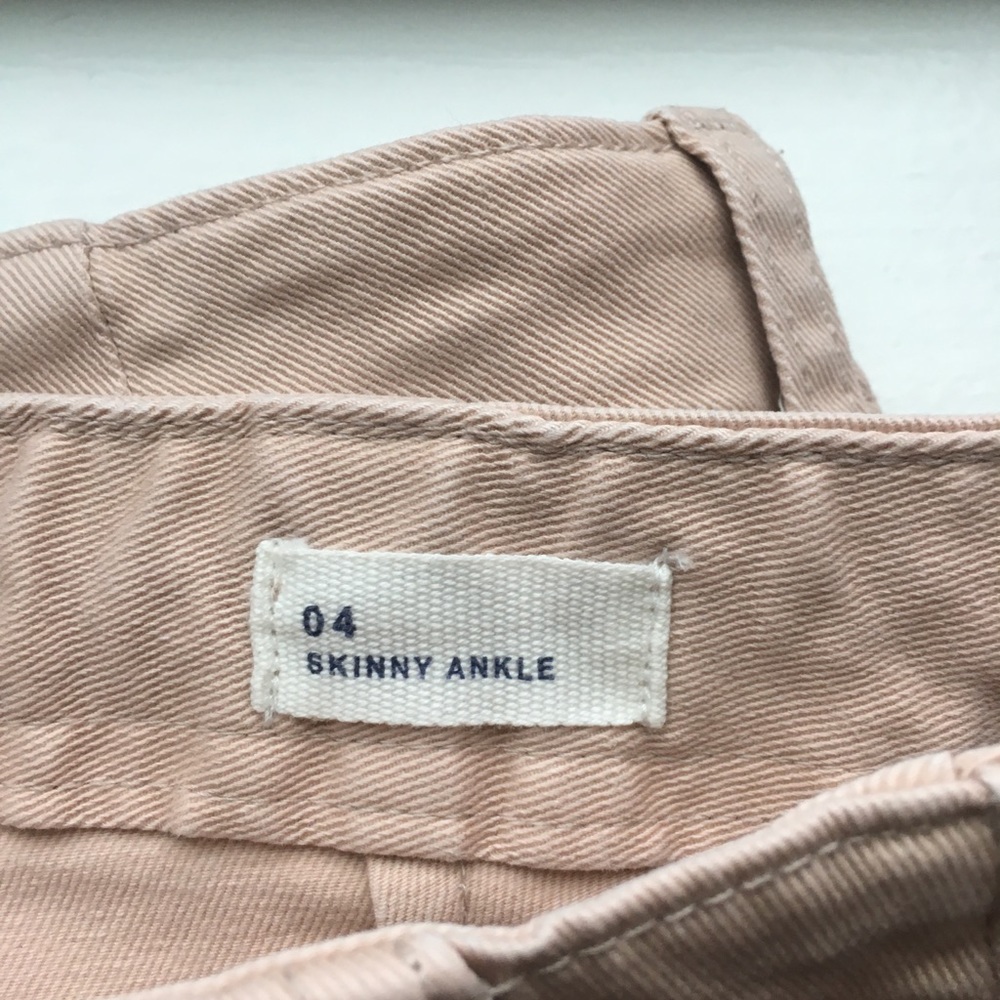 Gap skinny ankle blush pink utility pants